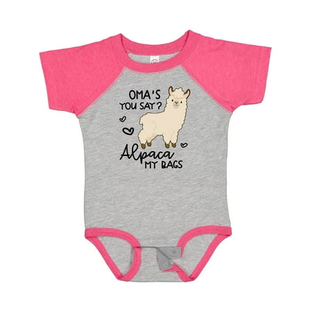 

Inktastic Oma s You Say Alpaca My Bags Gift Baby Boy or Baby Girl Bodysuit