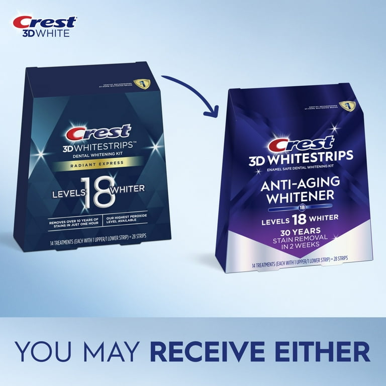 【タイムセール】クレスト crest whitening Enamel-Safe Crest 3DWhitestrips Radiant Express Teeth