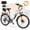 White, variant on ESKUTE C200D Electric Bike for Adults – 1300W Peak Motor, 28MPH Step-Thru Ebike, 840Wh Removable Battery , Up to 70 Miles, 26" Tires, 7-Speed White, UL2849