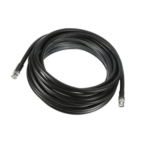 50 Ohm BNC Male to BNC Male Coaxial Cable RG8 10.5M/34.4ft 10mm Low Loss Analyzer, Antenna, Oscilloscope, RF Radio
