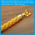thumbnail image 5 of Uxcell Stanchion Rope 1.5m/5Ft Twisted Barrier Rope with Snap Hooks for Queue Crowd Control, Yellow Golden, 5 of 7