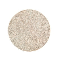 FYTPOV Simplicity Placemats, Leaves Pattern Round Placemats for Kitchen and Dining, Valentines Day Decorations, Christmas Placemats for Party Home Decor, Table Decor