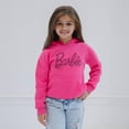 thumbnail image 3 of Sudadera con capucha Barbie para niñas pequeñas, forro polar, rosa, 5T, 3 of 5