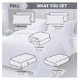 thumbnail image 5 of TiaGOC Light Grey Full Size Comforter Sets Seersucker 7 Pieces, All Season Luxury Bed in a Bag for Bedroom, Bedding Set with Comforters, Sheets, Pillowcases & Shams, 5 of 8