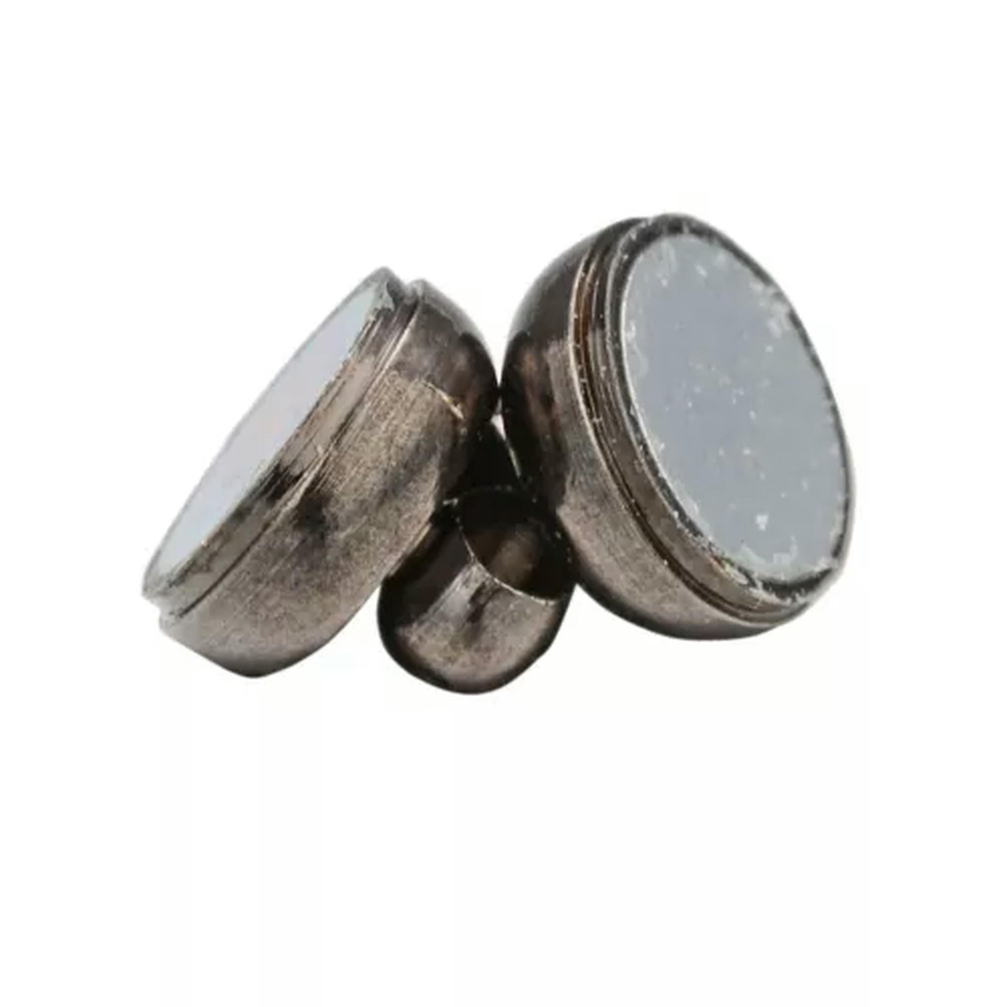 U8MO 100 Set Oval Strong Brass Magnetic Clasps Hook For Bracelect Connector 11x7mm-Gunmetal