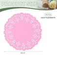 thumbnail image 2 of Doilies de papel Uxcell, doilies de encaje de papel desechables redondos decorativos a granel, aptos para pasteles y postres, rosa de 5.5 pulgadas, 2 of 7