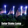 thumbnail image 2 of American Flag Solar Light, Epicgadget Solar Powered US Flag Garden Stake Landscape LED Lights with USA Flag for Outside Memorial Day and July 4th Decoration Outdoor Pathway Yard Art Décor (2 Pieces), 2 of 7