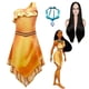 thumbnail image 4 of Disfraz de Pocahontas para fiesta de carnaval de Halloween para niñas, disfraz de princesa Matoaka, ropa india de playa de verano, peluca negra, 4 of 5