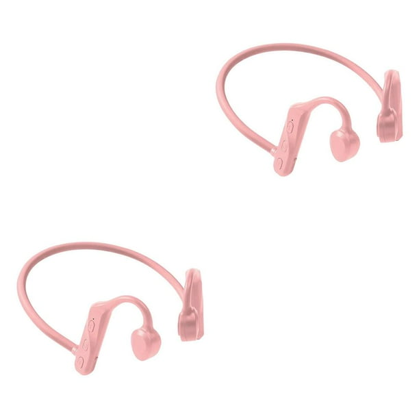 Bearachild Auriculares 5.0 Control por Voz Resistentes al Sudor para Office K69-Verde 2piezas K69-rosa