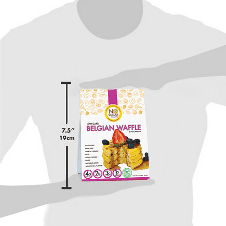No Sugar Aloud - Low Carb Belgian Waffle Mix (Keto, Vegan, Gluten Free, No Added Sugar, High Protein, High Fiber, Diabetic Friendly)