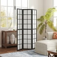 thumbnail image 2 of HOMCOM 3 Panel Room Divider, 5.6 ft Folding Privacy Screen, Black, 2 of 10