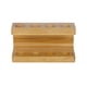 thumbnail image 1 of Soporte para cabezales de cepillo de dientes eléctrico, soporte para cepillo de dientes de bambú, duradero, fácil de limpiar, accesorios de baño multi, 1 of 7
