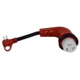 thumbnail image 2 of Valterra Power Cord Adapter A10-1550D90 Mighty Cord; For Connecting RV Power Inlet To Standard Power Source; 15 Amp Male To 50 Amp Female; 15 Amp; Detachable; 90 Degree Female Locking Connectors, 2 of 5