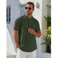 thumbnail image 5 of COOFANDY Mens 2 Piece Linen Outfit Short Set Casual Shirts and Shorts Summer Beach Outfit, 5 of 7