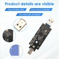 thumbnail image 5 of Protocolo Dual Type-C Type-A M.2 NVME PCIe NGFF USB3.1 GEN2 10Gbps M2 SSD Tarjeta Adaptadora de Carcasa Compatible con SSD 2230/2242, 5 of 5