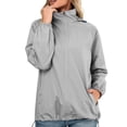 thumbnail image 3 of EIMELI Imperméable Femmes Léger Imperméable Imperméable Coupe-Vent à Capuche Extérieur (Noir M), 3 of 6