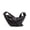 coffee, variant on Genuine Sheepskin Women Hobo Bag, Black Wrinkled Leather Crescent Shoulder Bag