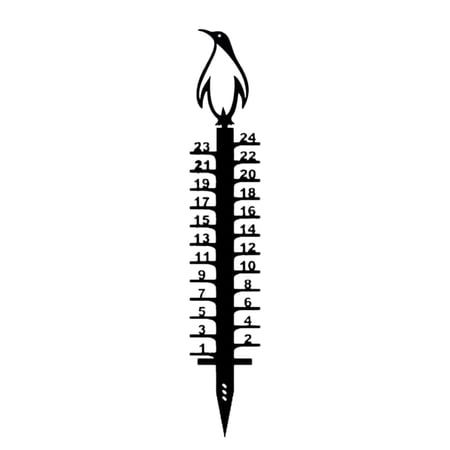 

Cglfd Snow Gauge Snow Measuring Stick Outdoor Measuring Gauge Winter Iron Art Snow Gauge Inches Christmas Decorations Outdoor Yard Stake