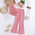 thumbnail image 2 of Baozhu Kids Girl Clothes Top + Stylish Pants 2pcs Spring Summer Girl Outfits Set,8-12 Years, 2 of 10