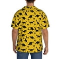 thumbnail image 4 of Zufioo Dinosaur Print Mens Button Down Short Sleeve Shirt,Classic Plaid Shirt,Mens Accessories Fashion Shirt-4X-Large, 4 of 6