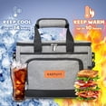 thumbnail image 2 of Insulated Cooler Bag for Men Women, 15L Soft Cooler Bag with Adjustable Shoulder Strap, Leakproof for Work, Camping, Travel, Picnic, 2 of 9