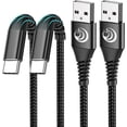 thumbnail image 1 of USB C Cable 10FT 3Pack Fast Charging Nylon Braided Long Type C Charger Cable for   S24 S23 S22 S21 S10 S9 S8 A02s A03s A11 A12 A13 A14 A21 A22 A32 A42 A53, Tablet, , Moto, TCL, 1 of 7