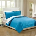 thumbnail image 2 of Chic Home Chase 3-Piece Abstract Quilt Set, King, Blue, 2 of 6