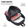 thumbnail image 3 of Easygdp Pink White Ocean Waves Mochila de Gran Capacidad Minimalista Ideal para Escuela, Viajes y Uso Diario, 3 of 6