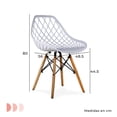 thumbnail image 5 of Paquete de 4 Sillas Oslo Mundo In Muebles Vento Blanco, 5 of 5