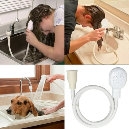 Handheld Shower Head With Hose Spray Drains Strainer Bath, Hose Sink Washing Hair Pet Lave (Best Handheld Shower Head)