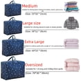 thumbnail image 5 of Bolsa de almacenamiento de colchas, gran capacidad, impermeable, a prueba de humedad, para organizar ropa, equipaje, embalaje de mudanzas, bolsa de colchas, 5 of 5