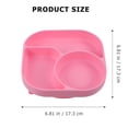 thumbnail image 2 of MasteelfCA 1Pc Baby Dinner Plate Silicone Toddler Compartments Plate Useful Baby Tableware, 2 of 7