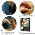 thumbnail image 3 of Designart "Azure Portrait Of Aaliyah" Celebrity Floater Framed Canvas Prints, 3 of 5