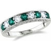 1/2 Carat T.g.w. Created Emerald And Cre