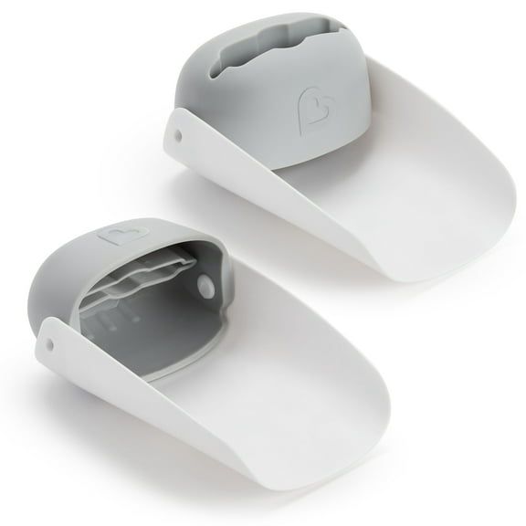 Munchkin Extend Faucet Extenders, Fits Most Standard Faucet Styles, 2 Pack, Grey