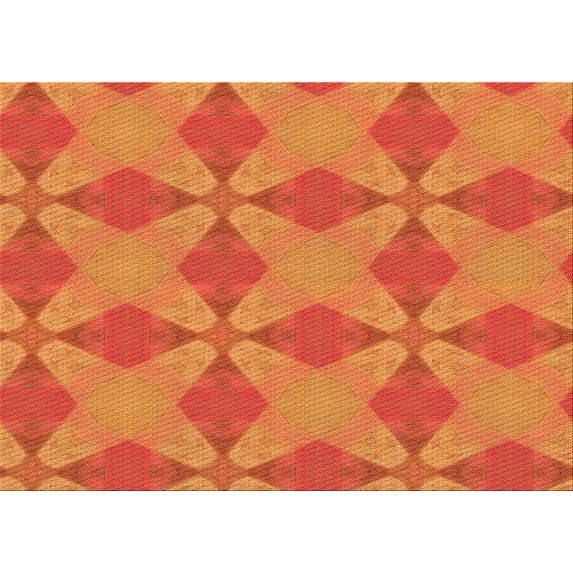 Ahgly Company Machine Washable Indoor Rectangle Transitional Scarlet Red Area Rugs, 2' x 4'