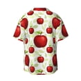 thumbnail image 2 of Haiem Fruit Apples Men's Casual Shirts Short Sleeve Button Down Shirts Fashion Textured Summer Beach Shirt-XX-Large, 2 of 7