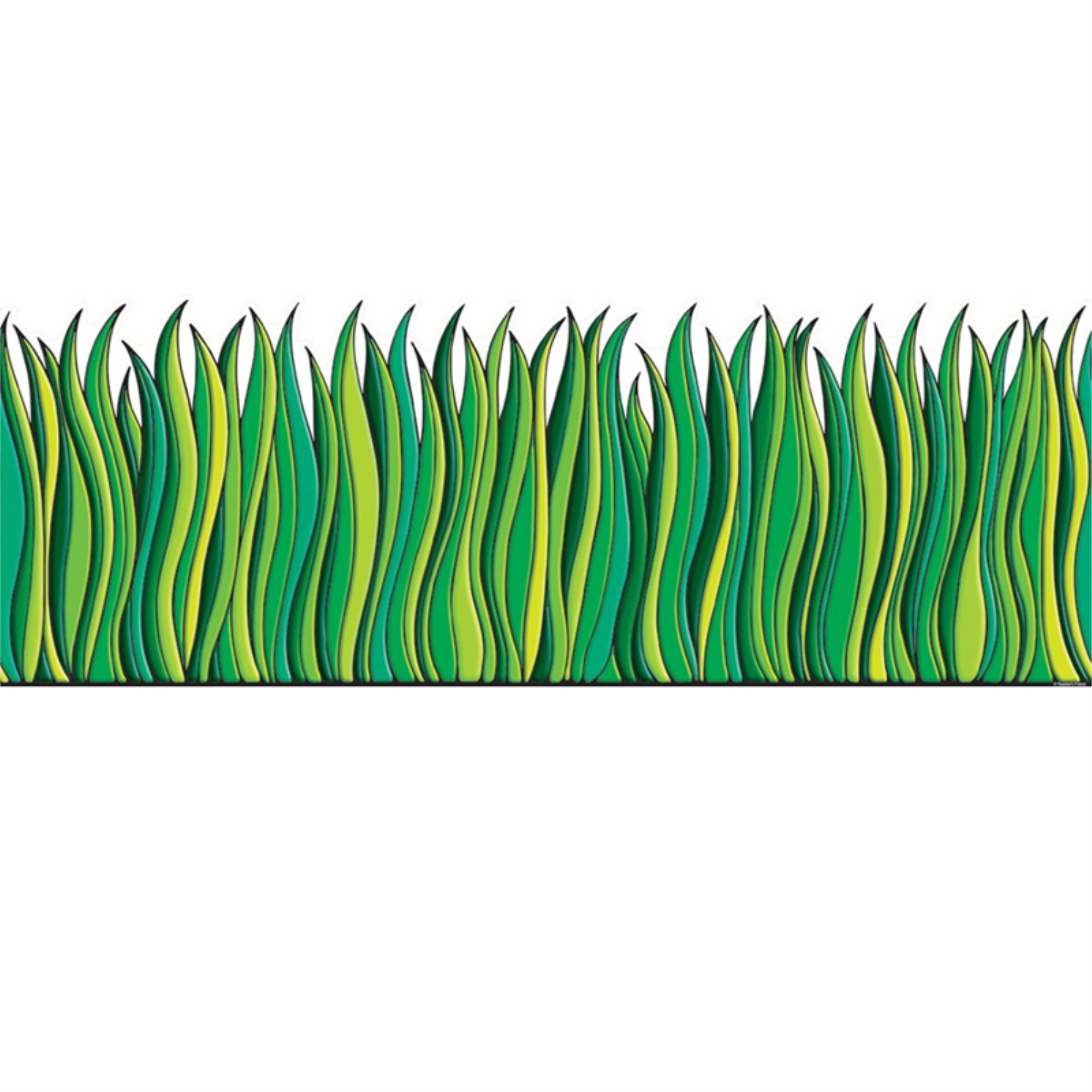 Tall Green Grass Jumbo Border, 24" x 6" borders, 8/pkg