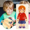 thumbnail image 2 of 3D Wooden Career Character Puzzles, Educational Body Anatomy Puzzle Board for Occupational Learning, Hand-Eye Coordination And Cognitive Development, 2 of 3