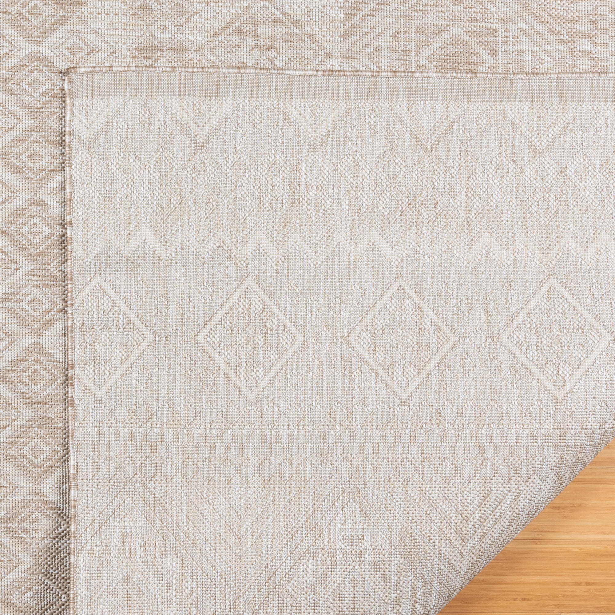 Savara Talina Indoor/ Outdoor Polypropylene Beige Flat Weave Area Rug, 6x9