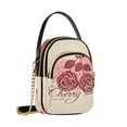 thumbnail image 2 of DIXRUYEE Cross Body Shoulder Handbags Bags Fashion Rose Script Pattern, 2 of 7
