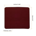 thumbnail image 2 of Unique Bargains 14'x13' Mouse Pad, Felt Dual Side Soft Desk Pad Writing Mat for Office Home, Red, 2 of 6