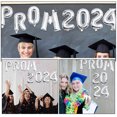 thumbnail image 4 of 2 sets of Prom Letter 2024 Signs Balloons Grad Party Decorative Balloons Party Favors, 4 of 6