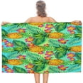 thumbnail image 6 of Yibo Watercolor Pineapples Watermelons Beach Towel, Super Absorbent Beach Blanket, Soft Plush Swim Bath Towels, 6 of 7