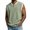 Green, variant on Waffle Tank Tops for Mens Quarter Zip Crew Neck Sleeveless Shirts Summer Trendy Casual Vest Pullover( Navy, 2XL )