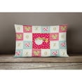 thumbnail image 3 of Carolines Treasures CK5496PW1216 Puffer Fish Love Canvas Fabric Decorative Pillow, Red, 12H x16W, multicolor, 3 of 3