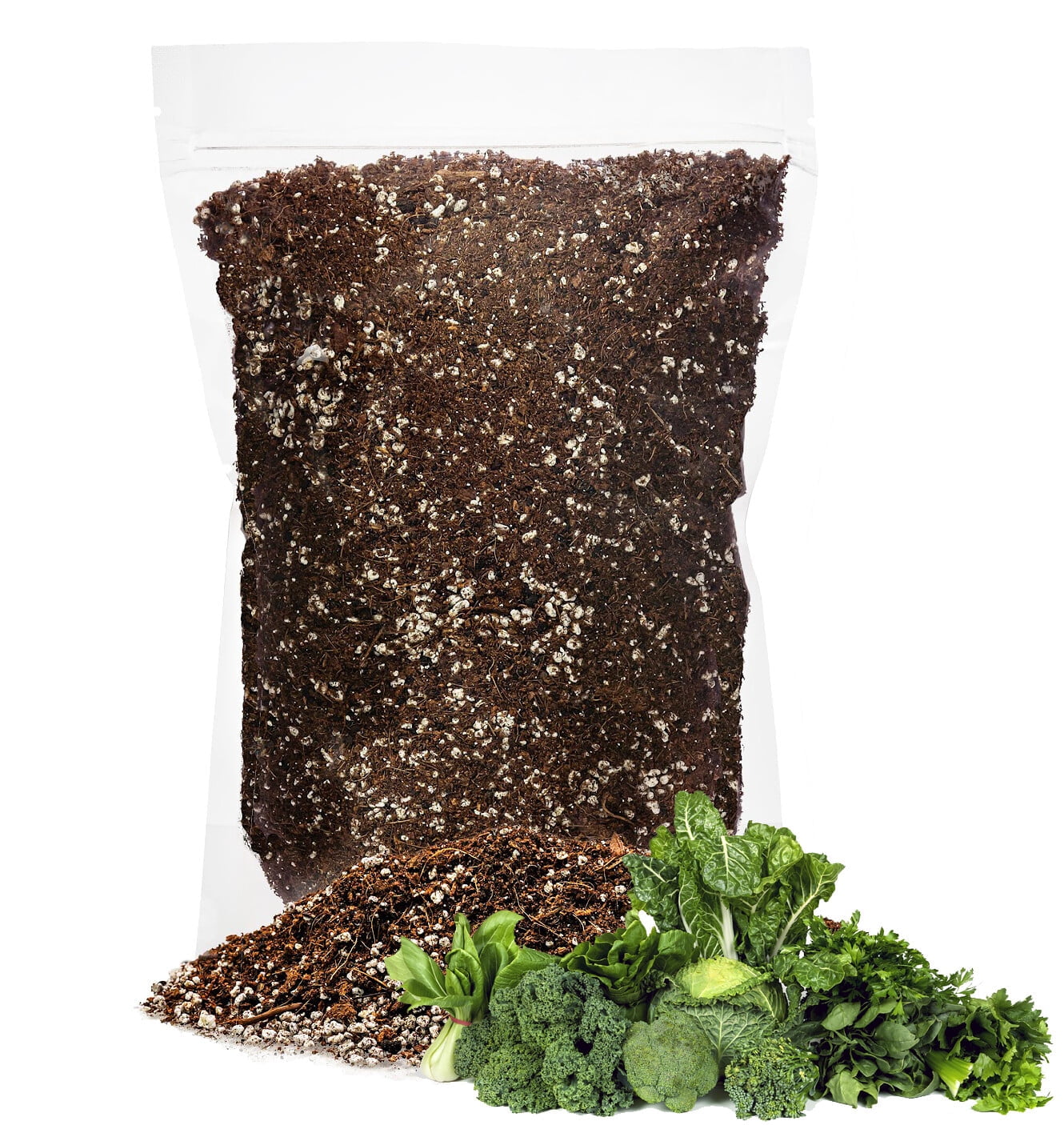⭐ Premium Organic Potting Soil for Leafy Greens (3 Quart Bag
