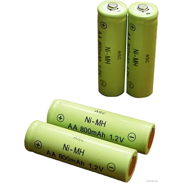 ASC Solar Light AA NiMH Rechargable Batteries (Pack Of 12) (AA 800Mah