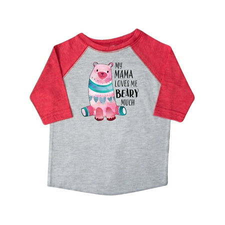 

Inktastic My Mama Loves Me Beary Much with Cute Bear Gift Toddler Boy or Toddler Girl T-Shirt