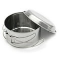 thumbnail image 3 of Poêle Portable avec Poignée Pliable pour Cuisine Extérieure, Acier Inoxydable Léger, Ensemble de 8 Pcs, 3 of 8